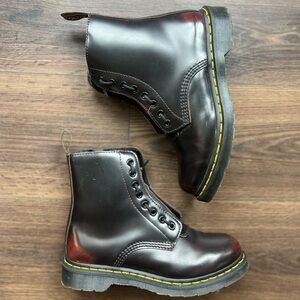 Dr. Martens 1460 Pascal Front Zip - Cherry Red Arcadia - Sz 8